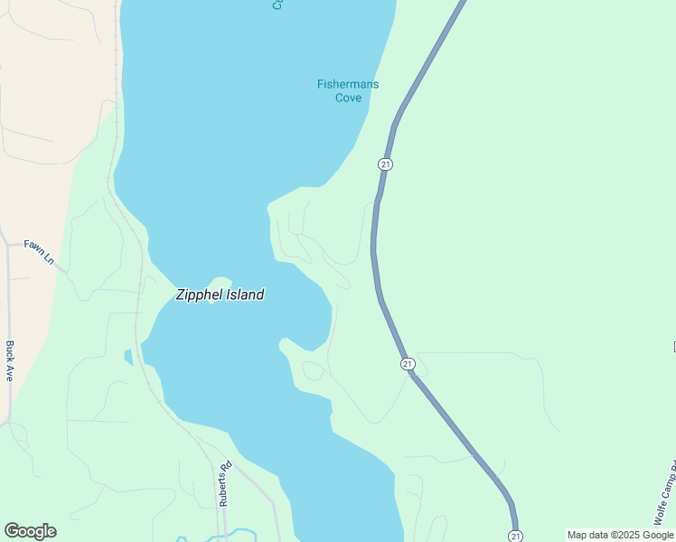 map of restaurants, bars, coffee shops, grocery stores, and more near Wayland Cove Road in Curlew Lake