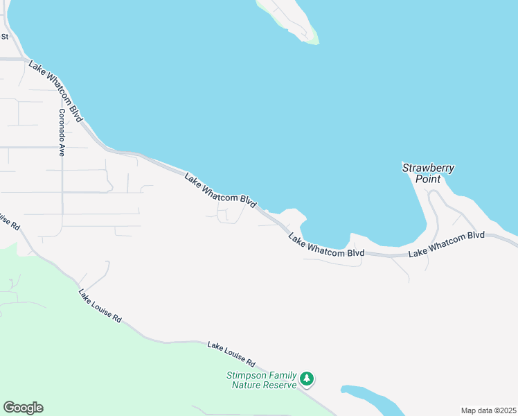 map of restaurants, bars, coffee shops, grocery stores, and more near 2717 Lake Whatcom Boulevard in Bellingham
