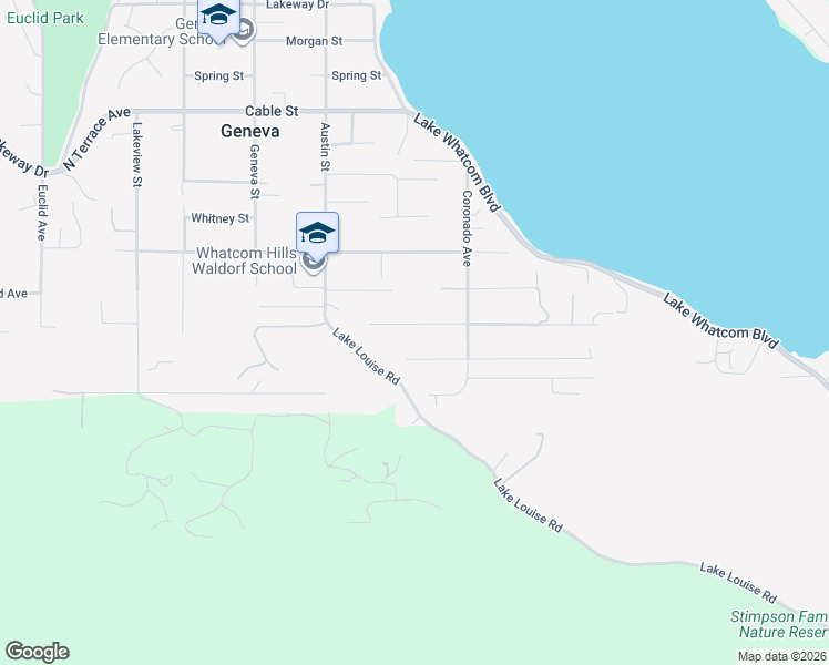 map of restaurants, bars, coffee shops, grocery stores, and more near 4816 Columbus Avenue in Bellingham