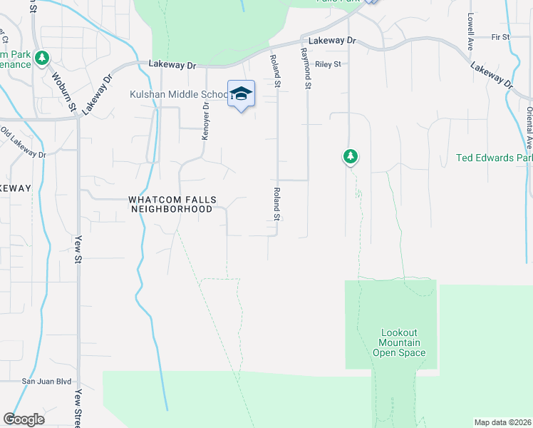 map of restaurants, bars, coffee shops, grocery stores, and more near 3215 Edwards Street in Bellingham