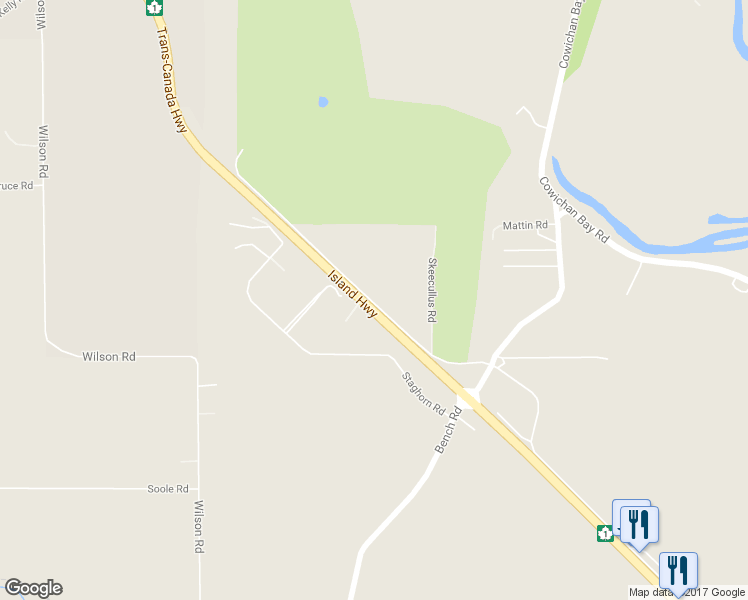 map of restaurants, bars, coffee shops, grocery stores, and more near 4855 Trans-Canada Highway in Duncan