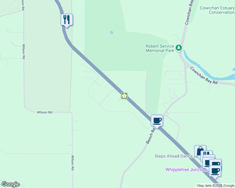 map of restaurants, bars, coffee shops, grocery stores, and more near 4855 Trans-Canada Highway in Duncan