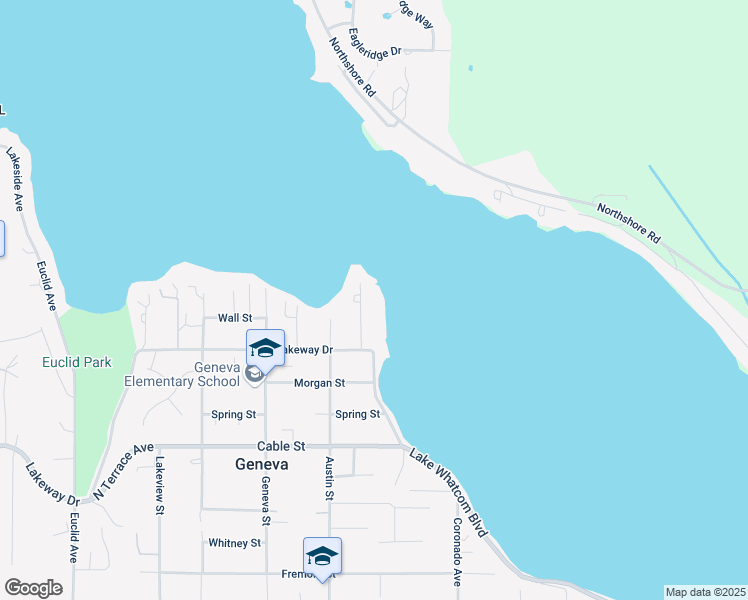 map of restaurants, bars, coffee shops, grocery stores, and more near 1530 Fairview Street in Bellingham