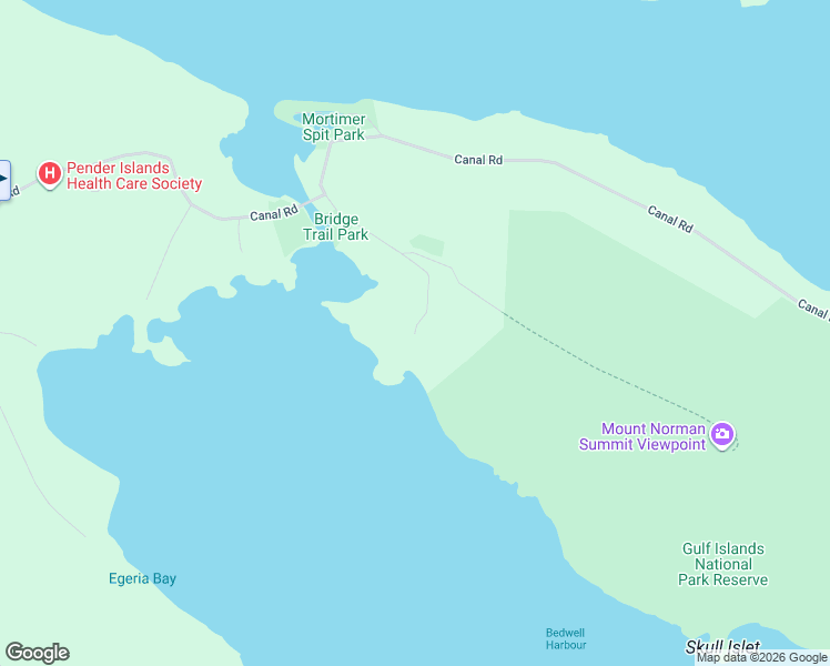 map of restaurants, bars, coffee shops, grocery stores, and more near 8815 Ainslie Point Road in Pender Island
