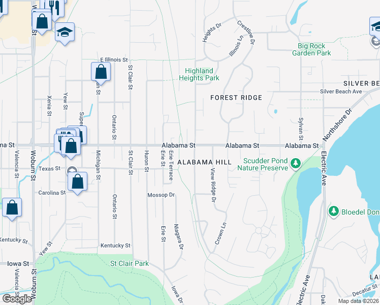 map of restaurants, bars, coffee shops, grocery stores, and more near in Bellingham