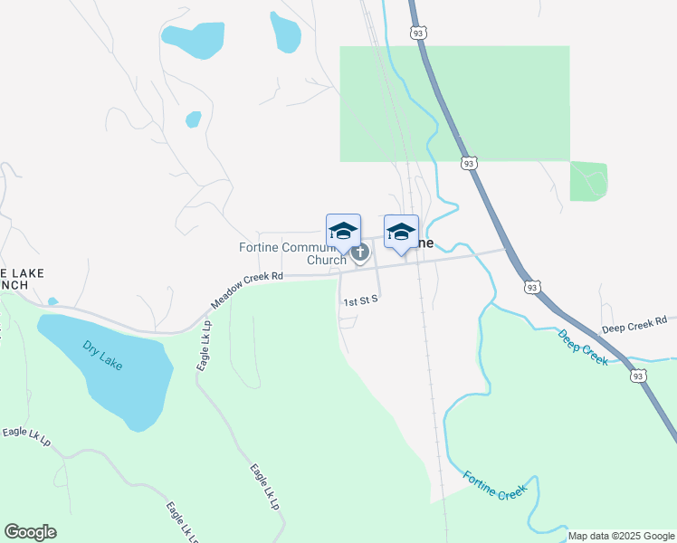 map of restaurants, bars, coffee shops, grocery stores, and more near in Fortine