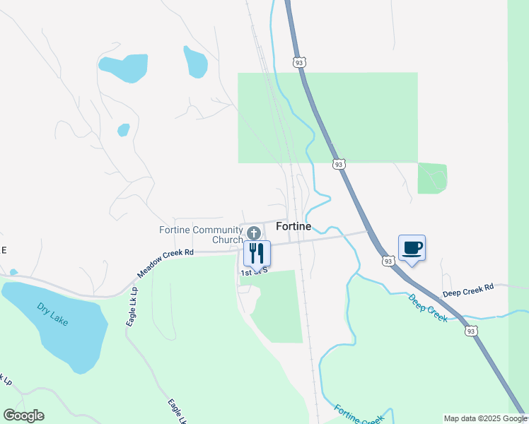map of restaurants, bars, coffee shops, grocery stores, and more near 63 1st Street North in Libby