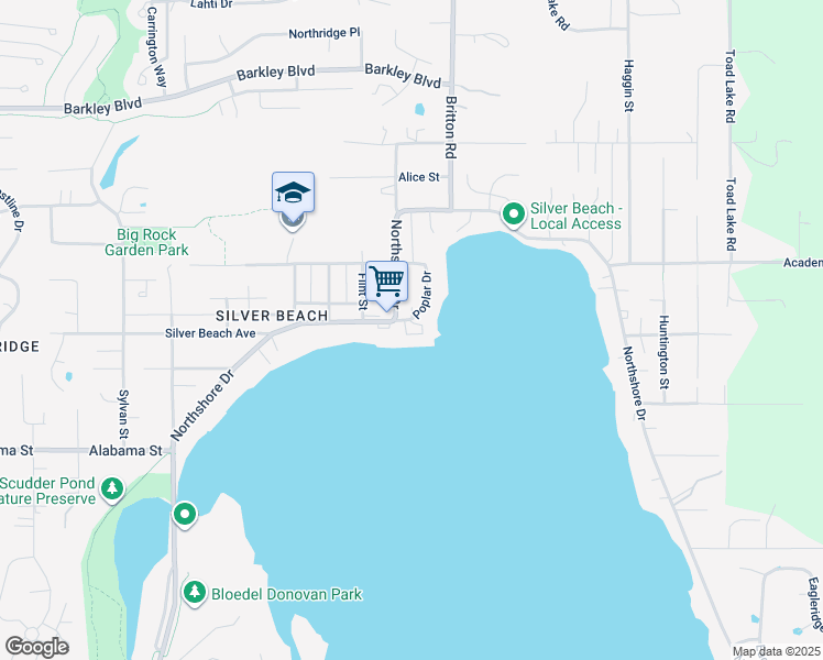 map of restaurants, bars, coffee shops, grocery stores, and more near in Bellingham