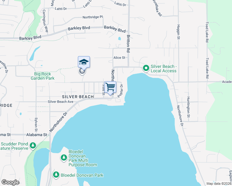 map of restaurants, bars, coffee shops, grocery stores, and more near in Bellingham