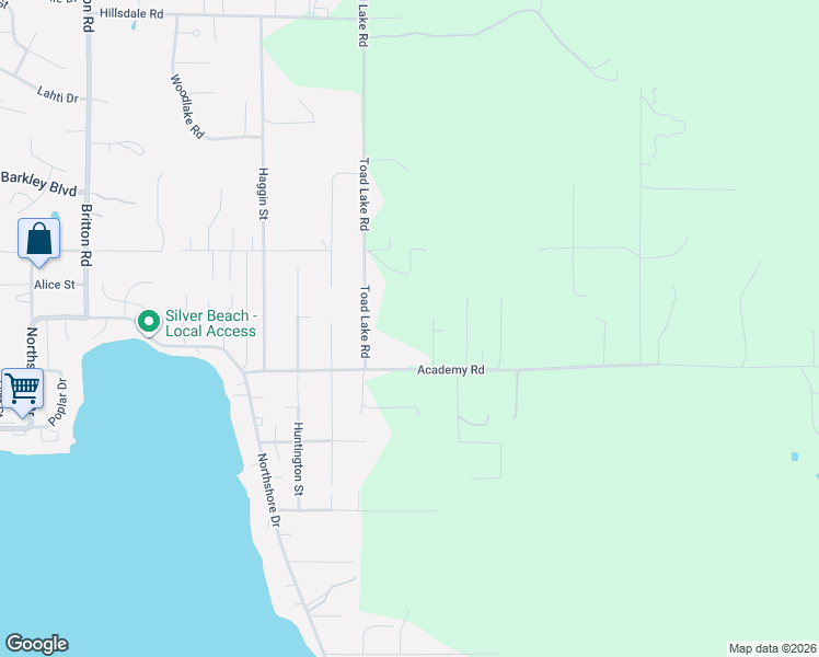 map of restaurants, bars, coffee shops, grocery stores, and more near 1754 Academy Road in Bellingham
