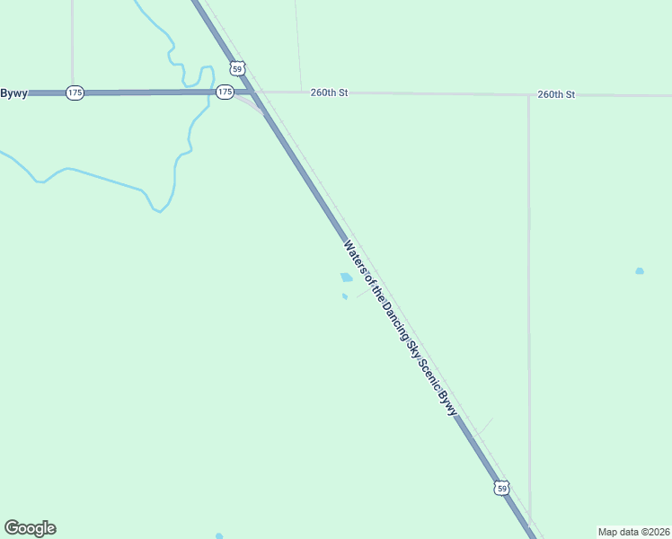 map of restaurants, bars, coffee shops, grocery stores, and more near 2559 U.S. 59 in Lake Bronson