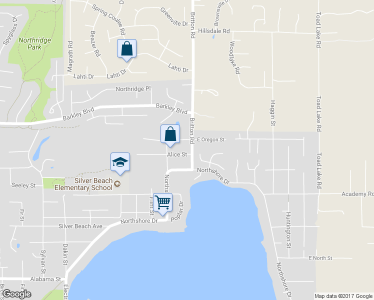 map of restaurants, bars, coffee shops, grocery stores, and more near 4431 Alice Street in Bellingham