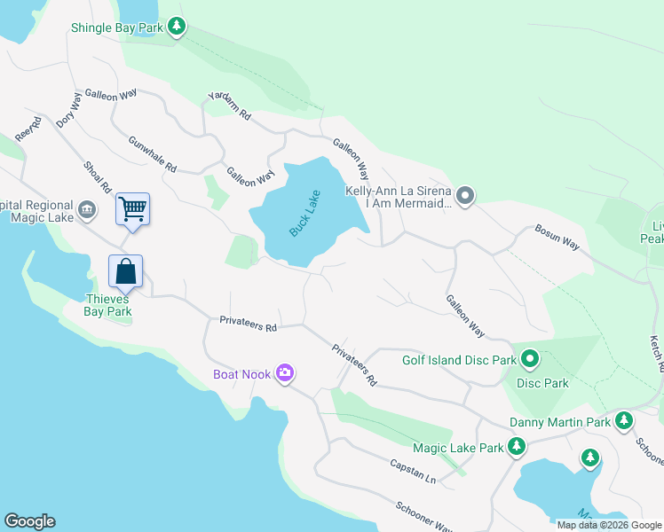 map of restaurants, bars, coffee shops, grocery stores, and more near Compass Crescent in Capital Regional District