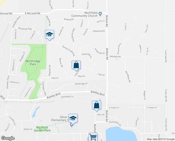 map of restaurants, bars, coffee shops, grocery stores, and more near 1439 Lahti Drive in Bellingham