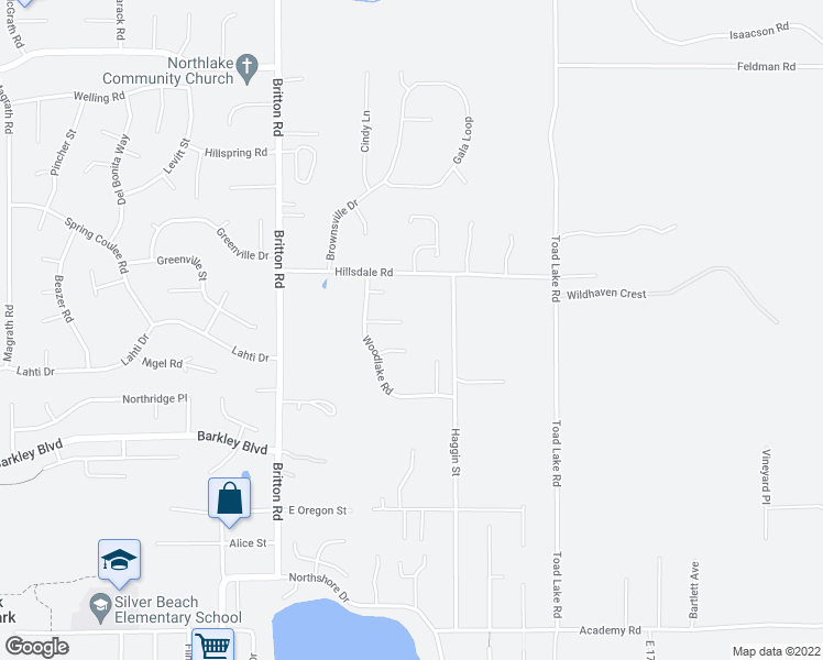 map of restaurants, bars, coffee shops, grocery stores, and more near 1587 Brookedge Court in Bellingham