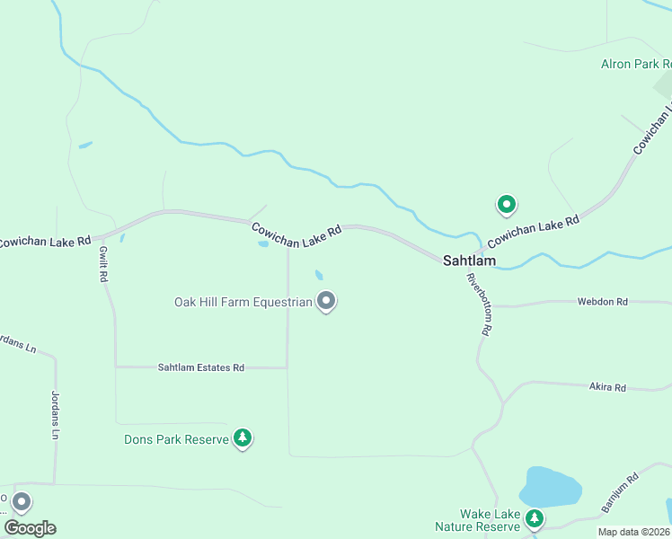 map of restaurants, bars, coffee shops, grocery stores, and more near 4635 Cowichan Lake Road in Duncan