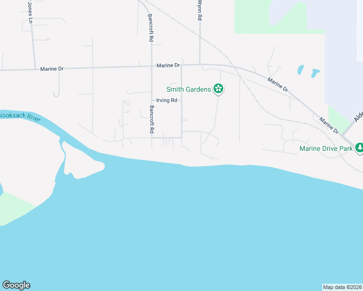 map of restaurants, bars, coffee shops, grocery stores, and more near 3415 Fort Bellingham Road in Bellingham