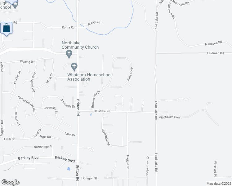 map of restaurants, bars, coffee shops, grocery stores, and more near 3798 Megan Lane in Bellingham