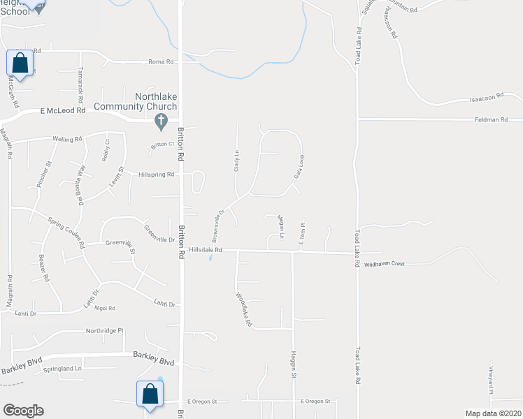 map of restaurants, bars, coffee shops, grocery stores, and more near 3800 Megan Lane in Bellingham