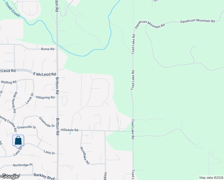 map of restaurants, bars, coffee shops, grocery stores, and more near 3872 Gala Loop in Bellingham