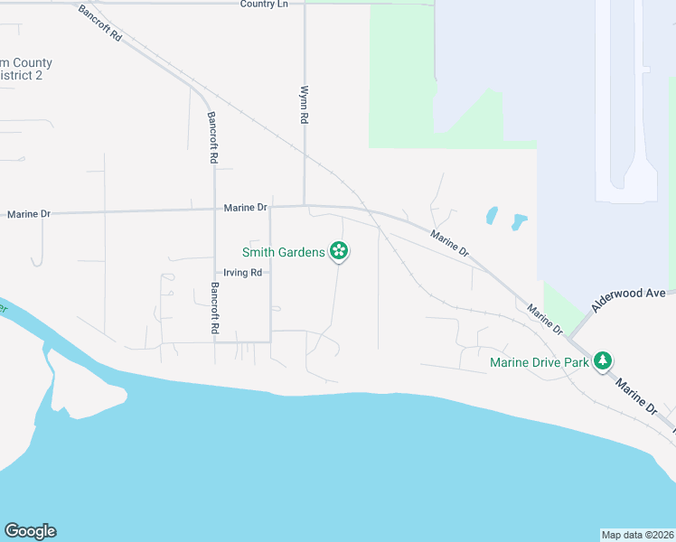 map of restaurants, bars, coffee shops, grocery stores, and more near 1243-1265 Marine Way in Bellingham