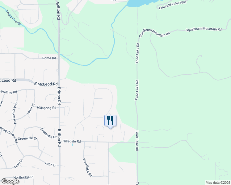 map of restaurants, bars, coffee shops, grocery stores, and more near 3872 Gala Loop in Bellingham