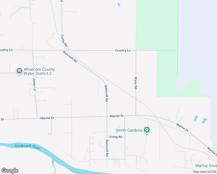 map of restaurants, bars, coffee shops, grocery stores, and more near 3984 Bancroft Rd in Bellingham