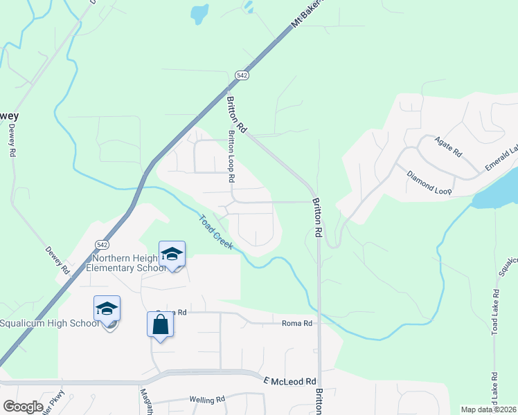 map of restaurants, bars, coffee shops, grocery stores, and more near 4018 Ava Lane in Bellingham