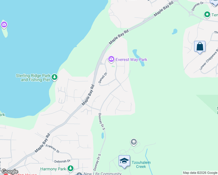 map of restaurants, bars, coffee shops, grocery stores, and more near 6113 Denali Drive in Duncan