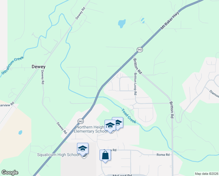map of restaurants, bars, coffee shops, grocery stores, and more near 3808 Keystone Way in Bellingham