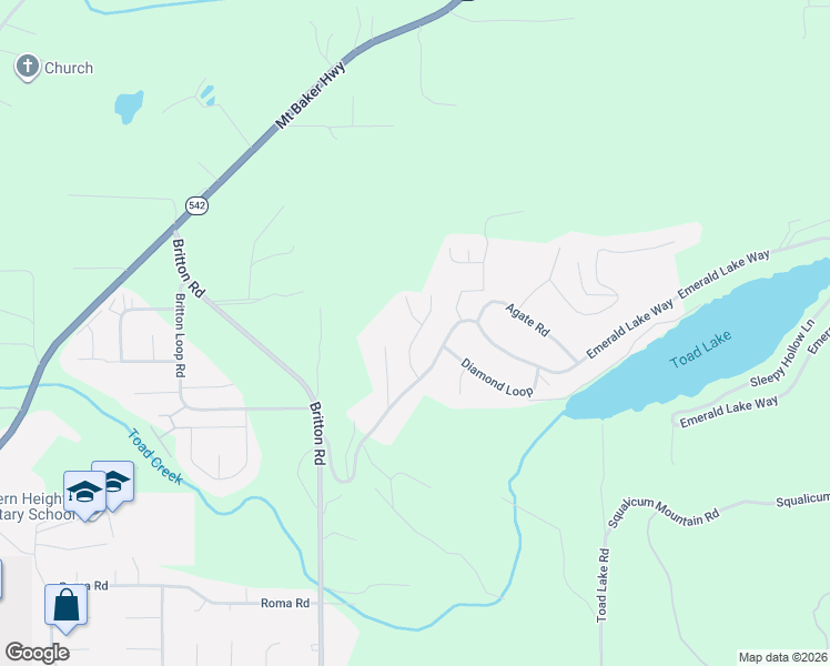 map of restaurants, bars, coffee shops, grocery stores, and more near 4167 Malachite Road in Bellingham