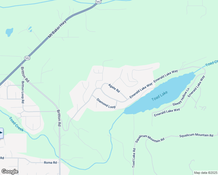map of restaurants, bars, coffee shops, grocery stores, and more near 4147 Agate Road in Bellingham