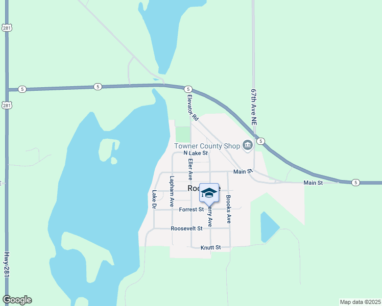 map of restaurants, bars, coffee shops, grocery stores, and more near 7 Eller Avenue in Rocklake