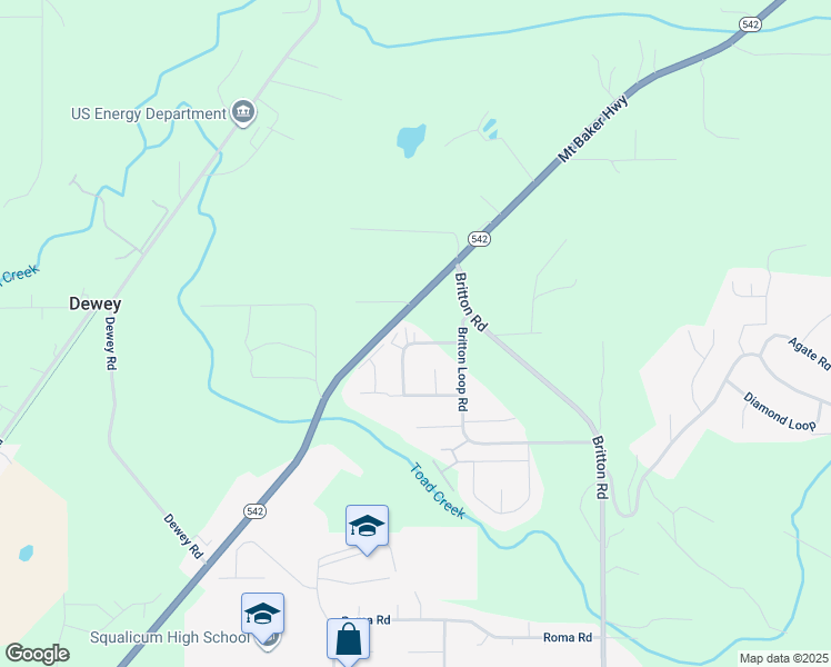 map of restaurants, bars, coffee shops, grocery stores, and more near 4184 Aurora Loop in Bellingham