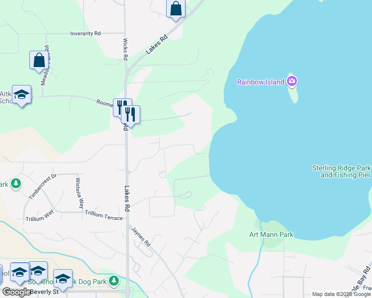 map of restaurants, bars, coffee shops, grocery stores, and more near 2228 Tarn Place in Duncan