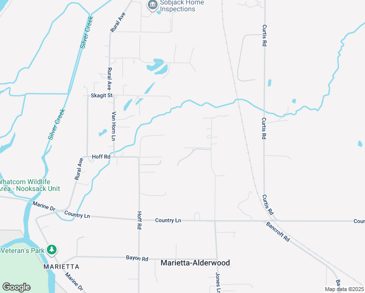 map of restaurants, bars, coffee shops, grocery stores, and more near 4205 Jones Lane in Bellingham