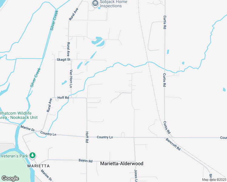 map of restaurants, bars, coffee shops, grocery stores, and more near 4205 Jones Lane in Bellingham