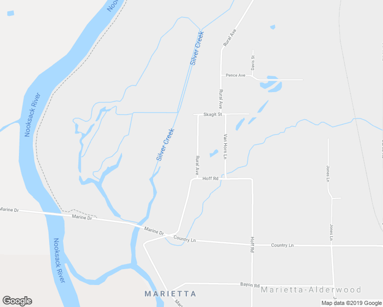 map of restaurants, bars, coffee shops, grocery stores, and more near 4241 Rural Avenue in Bellingham