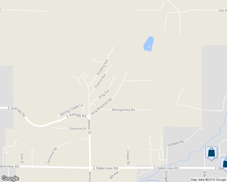 map of restaurants, bars, coffee shops, grocery stores, and more near 4310 King Avenue in Bellingham