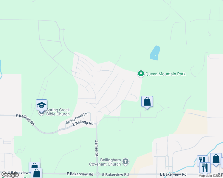 map of restaurants, bars, coffee shops, grocery stores, and more near 4340 Francis Avenue in Bellingham