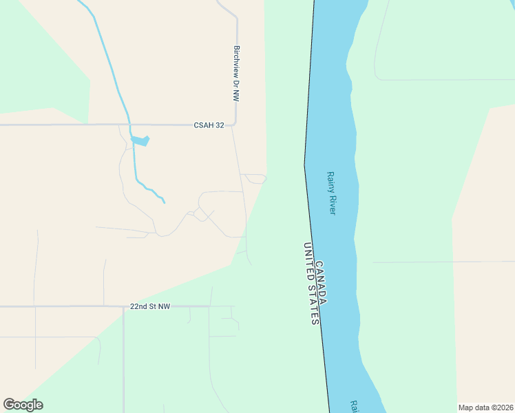 map of restaurants, bars, coffee shops, grocery stores, and more near 2314 Oak Harbor Drive in Baudette