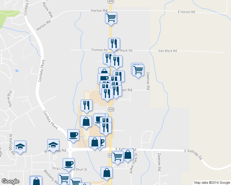 map of restaurants, bars, coffee shops, grocery stores, and more near 100 Stuart Rd in Bellingham