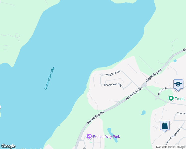 map of restaurants, bars, coffee shops, grocery stores, and more near 1820 Westlock Road in Duncan
