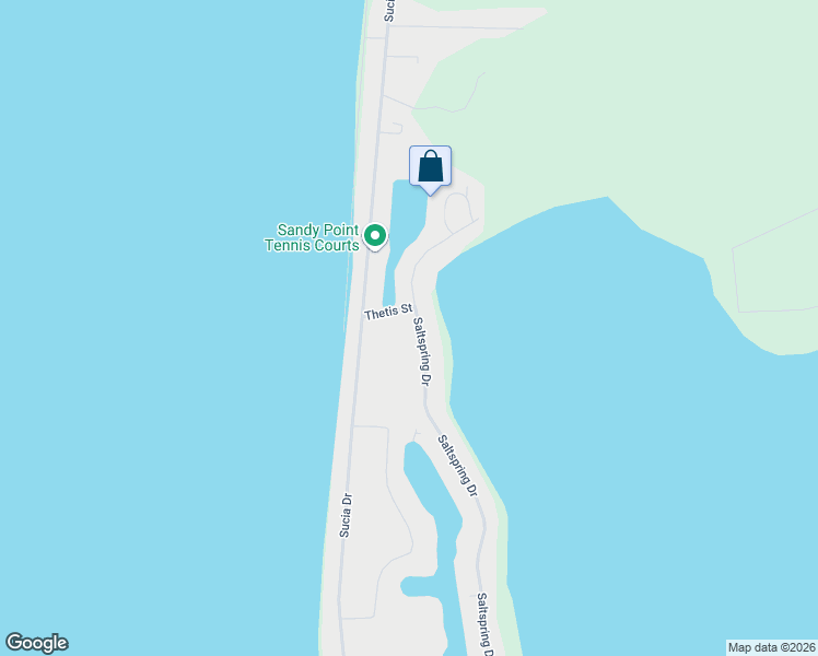 map of restaurants, bars, coffee shops, grocery stores, and more near 4385 Saltspring Drive in Ferndale