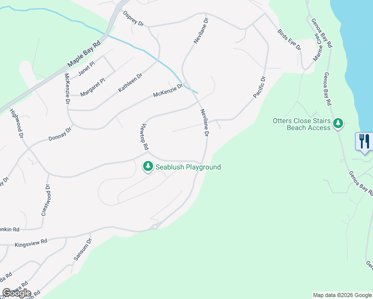 map of restaurants, bars, coffee shops, grocery stores, and more near 1132 Nevilane Place in Duncan