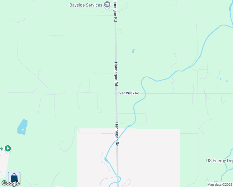 map of restaurants, bars, coffee shops, grocery stores, and more near Hannegan Rd & Van Wyck Rd in Bellingham