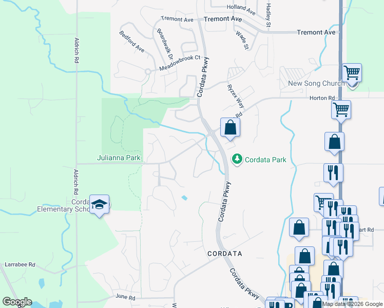 map of restaurants, bars, coffee shops, grocery stores, and more near 604 Creekbend Lane in Bellingham