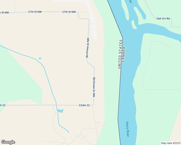 map of restaurants, bars, coffee shops, grocery stores, and more near 2522 Birchview Drive Northwest in Baudette