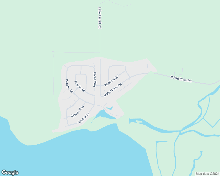 map of restaurants, bars, coffee shops, grocery stores, and more near 3676 North Red River Road in Ferndale