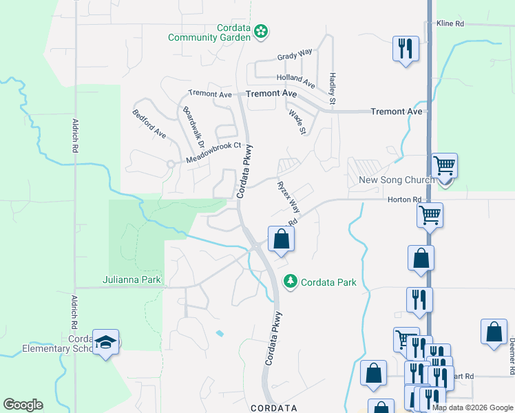 map of restaurants, bars, coffee shops, grocery stores, and more near 468 West Horton Road in Bellingham
